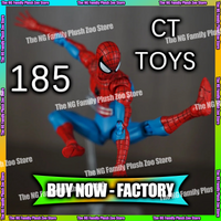 In Stock Ct Toys Spiderman Peter Parker Mafex 185 The Anazing Spider-Man Web Man Mafex 190 Anime Action Figure Model Gifts Toys