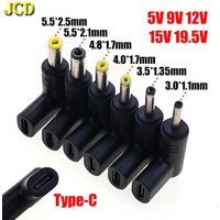 USB C PD to DC Power Connector 5V 9V 12V 19.5V Type-C Female to DC Jack Male Plug Charging Adapter Converter For Router Tablet