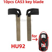 10pcs Car Smart Key Blank HU92 Keyless Fob Blade Emergency Key Blank CAS2 CAS3 Remote Key for X1 X3 X5 X6 Z4 E Serie E60 E90 E87