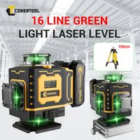 CONENTOOL 4D 16 Lines Laser Level + Charger Automatic 360 °Self Leveling 4x360° Cross Line Professional Laser Construction Tool