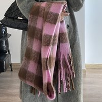 Women's Elegant Vintage Scarf - Warm Non-Stretch square scarf, Sophisticated for Everyday & Formal Outfits