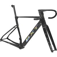 AliExpress BXT 2026 700C Carbon Fiber Gravel Bike Frame Model-055 Road/MTB Bicycle Frame Fork Fit Flat Mount Disc Brake 140mm Frame