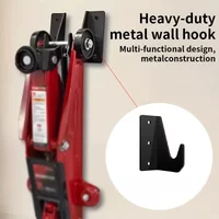 Heavy Duty Metal Garage Hook, Multifunctional Storage Rack for Garden Tools, Ladder Bicycle Jack Heavy Items Organizer.