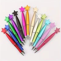30Pcs Cute Five-Pointed Star Shaped Ballpoint Pens, Available in Various Colors, Are the Perfect Choice for Back-To-School Season Gifts These 1.0mm Black Ink Retractable Pens Are a Great Thank-You