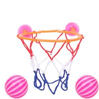 Mini Basketball Hoop and Balls Bathroom Toilet Basketball Toys Playset Basketball Hoop Playset for Toddlers Suctions Cups