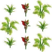 90Pcs Miniature Green Shrubs Bush Model Artificial Plants for Train Scenery Railway Sand Architecture Craft Landscape Decoration