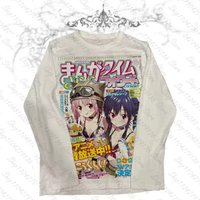 Damenkleidung für Frauen Frühling 2025 Damenmode 2000er Jahre Kleidung Y2k Top Grafik-T-Shirts Y2k Kitty Harajuku Damen-T-Shirts