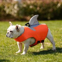 Pet Puppy Chest And Back Frog Life Jacket Detachable Neck Strong Buoyancy Small Medium-Sized Dogs Swimming Outdoor Life Jackets
