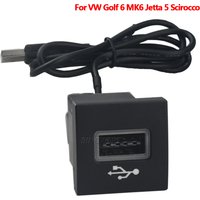 Car USB Input Adapter Audio Radio u-disk flash Socket Interface Cable For Volkswagen Golf 6 Jetta MK5 Caddy EOS Scirocco