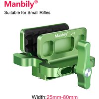 Manbily U-3 Shooting Rifle Clamp Saddle Clip Adapter For Outdoor Hunting Tripods Arca Swiss Aluminium