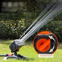 Automatic Turret Sprinkler Long-Lasting ABS Material Garden Water Sprinkler Irrigation Supplies Easy to Use