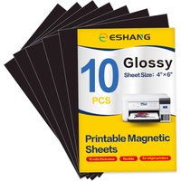 4R A4 Printable Magnetic Sheets Non Adhesive 13.5mil Thickness Glossy/Matte Photo Paper for Inkjet Printers 4x6 Inches Size