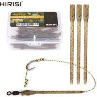 Hirisi 20pcs Carp Fishing Soft Rubber Anti Tangle Sleeves Carp Fishing Inline Lead Tube Fishing Terminal Tackle AH204
