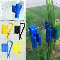 2PCS Aquarium Hose Holder Clip Adjustable Fish Tank Water Pipe Clamp Anti-Slip Home Brew Bucket Syphon Tube Control