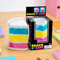 Schylling Needoh Cake Sensory Fidget Cube Stress Relief Squishy Squeeze Toy Focus Relax Toy for Adults Kids Teens Creative Gift