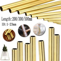 Brass Tubes DIY Pipe Round Diameter 1-23mm Length 200mm/300mm/500mm Wall Brass Tube Modelmaking Rod Cutting Tool