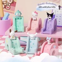 New Sanrio cartoon animation character Hello kitty slide mobile phone holder series ornaments kuromi MyMelody cute creative gift