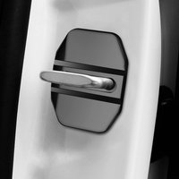 Black For Brabus Lock Cover Buckle Cover 4pcs Car Door Lock Cover For Brabus Mercedes-benz Car Styling Brabus Lock Buckle Case