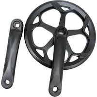 AliExpress 1x Single Speed Chainring Bicycle CrankSet 52T 165mm Crankset Square Hole Bicycle Components Parts