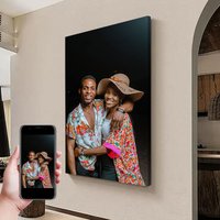 1 pcs Custom photo Poster with DIY frame or No frame for Room Decor,Send wedding dress, family, couple photos Personalized Wall