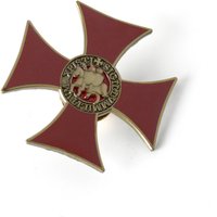 Knights Templar Badge Red Cross Enamel Pin Brooch for Jewelry Accessory Decoration Clothes Backpack Accessories
