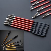 6/12/24pcs Fishing Darts 173mm Aluminum Alloy OD6mm Fishing Arrows Outdoor Archery Fishing Accessories