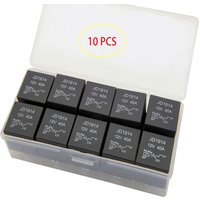 10 Pieces 4Pin 5 Pin 40A Car Relay Waterproof 12V 24V 4P 5P Relay Replacement Automotive Set for Van Auto Motorcycle Truck