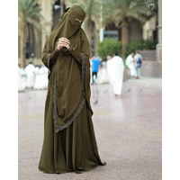 Muslim women's abaya Middle East Dubai abaya Turkish Islamic zipper dress Elegant dress for Arab women in Lent