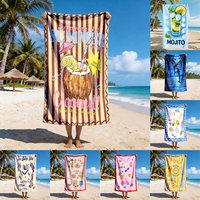 1pc Summer Vibes Beach Towel Collection: Cute & Stylish Printed Quick Dry Beach Blankets