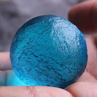 Blue Moldavite ball Meteorite from Czech Republic Raw Stone Witchcraft Crystal Energy, Colorful Feng Shui Sphere