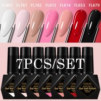 9pcs 10ml Pink Red Gel Nail Polish Set HEMA TPO FREE Semi Permanent Soak Off UV Gel Varnish Nail Art Decoration Nail Supplies