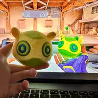 Game Valorant Gekko Cosplay Doll Cartoon Figure Plush Dolls Backpack Decoration Party Prop