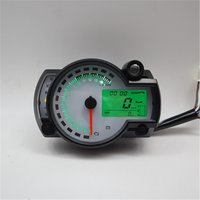 KOSO RX2N Tachometer Fuel Meter LCD Digital Motorcycle Odometer Speedometer Adjustable MAX 299KM/H 7 Colors Display image 4