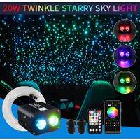 20W Twinkle Starry Sky Car Starlight headliner kit Fiber Optic Light Sky Star Roof Decor Dual-color Display