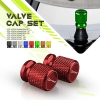 For Vespa Primavera 50 125 150 Sprint 150 125 50 Motorcycle 2PCS Tire Valve Caps Wheel Tyre Cover CNC Aluminum Alloy