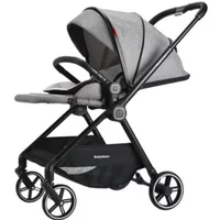 2025 New High-view, Sit-and-lie, Lightweight, Foldable, Newborn Umbrella Stroller, Four-wheeled, Two-way Baby Stroller