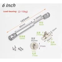 1Pcs Gas Spring Cabinet Hinge Copper Core Door Lift Support Hydraulic Kitchen Cupboard Door Hinges Furniture Hardware Fittings
