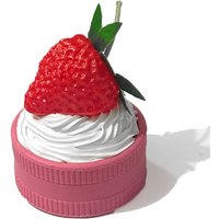 Strawberry Spice Grinder-2 Layers Herb Grinder 55MM-Cake Seasoning Crusher-Birthday Gift