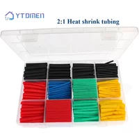 280-560PCS Heat Shrink Tubing 2:1 Thermoresistant Tube Heat Shrinkable for Cables Shrink Wrapping DIY Insulation Sleeving Kit