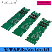 Turmera 13S 48V 54,6V 25A Lithiumbatterie BMS Schweißnickel für 18650 Halterungen 13S4P 13S5P 13S6P E-Bike E-Scooter Akku Verwendung