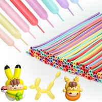 100Pcs 260 Colorful Long Balloons for Balloon Garland Skinny Latex Twisting Animal Modeling Magic Weddings Birthdays Party Gift