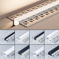 Borderless Ceiling Edge LED Aluminum Profile Recessed Embedded Channel Black Diffuser Wall Floor Stair Bathroom Bar Strip Lights