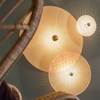 Lampa ścienna w kolorze brązowym Klasyczna japońska lampa bambusowa Aromas Del Campo loft ręcznie robiona lampa rattanowa do domu Restauracja Sypialnia Oświetlenie nocne