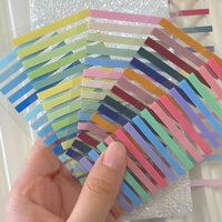 5 Packs Multicolor Index Tabs, Transparent Self-Adhesive Page Markers, Colorful Sticky Notes for Reading & Office Supplies