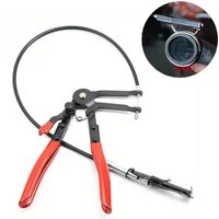 Heavy Duty Cable Type Hose Clamp Pliers with Extended Reach Capability for Automotive Straight Hose Bundle Removal & Maintenance