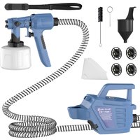 Elektryczny pistolet do malowania ogrodzeń 1000W z pojemnikiem 1200ml, pistolet natryskowy HVLP z 4 dyszami i 3 trybami natrysku do ogrodzeń, szop, tarasów, ścian, sufitów, mebli ogrodowych, kabel