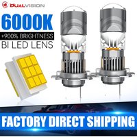 H7 H11 Bi LED Projector Lens Car Headlight Canbus H8 H9 9005 HB3 9006 HB4 9012 HIR2 Auto Led Light Turbo Lights Hi/Low Bulbs 12V