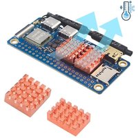 Transparent Acrylic Case for OrangePi Zero2W Protector Copper Heatsinks Box