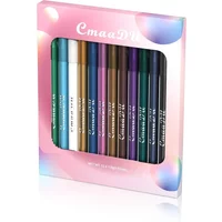 Korean 12 Colors Pearlescent Lasting Eye Liner Pencil Colourful Pigment Waterproof Eyeliner Makeup Eye Cosmetics Eyeliner Pencil