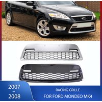 Car Front Bumper Lower Racing Grille Modified Honey Comb Mesh Grill Panel Cover Frame For Ford Mondeo MK4 2007 2008 2009 2010